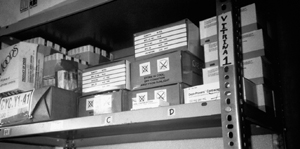 Shelf with various family planning products