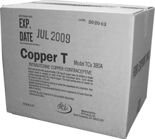 Copper IUD Boxes
